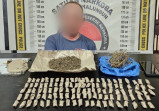 Polres SImalungun Ringkus Pemilik  24,132 Gram Ganja