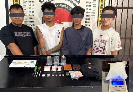 Ungkap Jaringan Narkoba Antar Daerah:  Polres Simalungun dan BNN : Sita 102,56 Gram Sabu