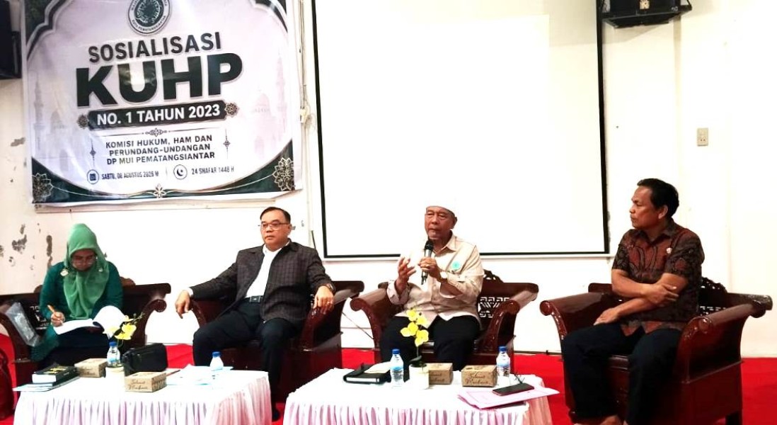 MUI Pematangsiantar  Sosialisasi KUHP No 1 Tahun 2023 & Berlangsung Komunikatif