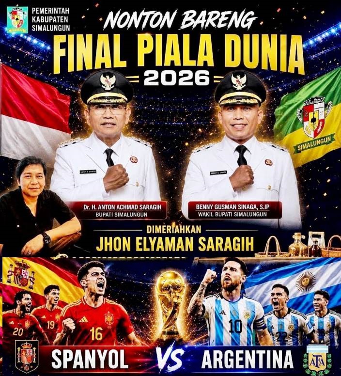 Pemkab Simalungun Gelar  Nobar Final Piala Dunia FIFA 2026