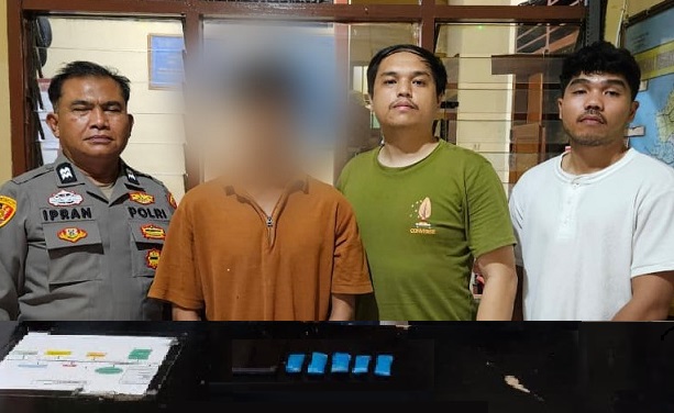 Pengedar Ganja Diamakan Polsek Gunung Malela