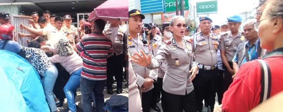 Kapolres Siantar Turun Hadapi Unjukrasa: