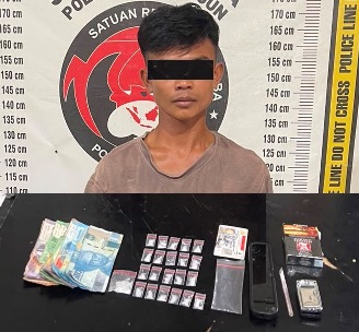 Gerebek Rumah, Polsek Gunung Malela Bekuk Pengedar Sabu