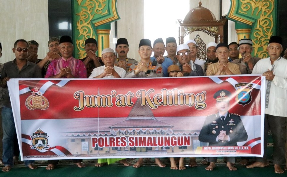 Melalui Jumat Keliling, Kapolres Simalungun Serap Aspirasi Warga dan Salurkan Bantuan