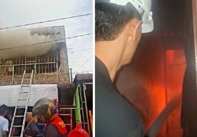 Ruko Usaha Laundry  Jalan Patuan Nagari  Siantar Terbakar