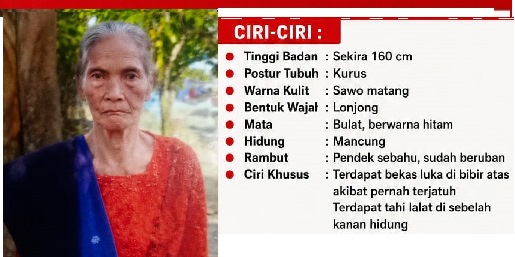 Perempuan Lansia Hilang Sepulang Pesta, Belum Juga Ditemukan & Polsek Gunung Malela Mohon Bantuan Masyarakat