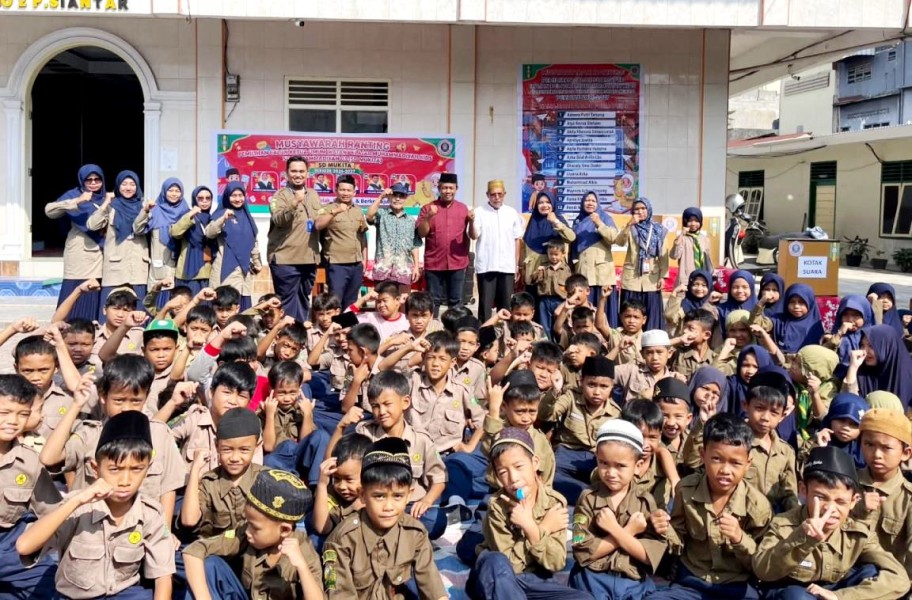 Musyran dan Pemilu Pertama Ketua Umum IPM Kids SD Muhammadiyah 03 Pematangsiantar
