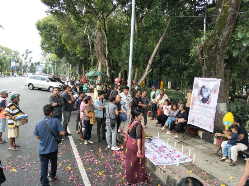 Haru Biru Warnai Tabur Bunga dan Doa Bersama Atas Meninggalnya Jaka Jannes Malau yang Dianiaya